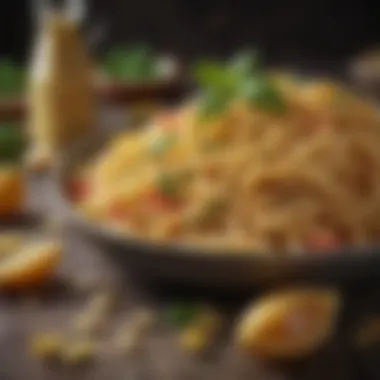 Nutrient-Rich Vegan Ingredients A close-up of wholesome ingredients used in vegan pasta recipes