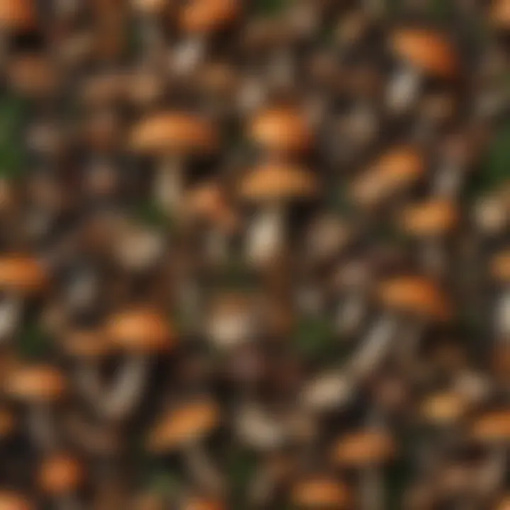 A selection of various mushrooms showcasing their unique textures and colors