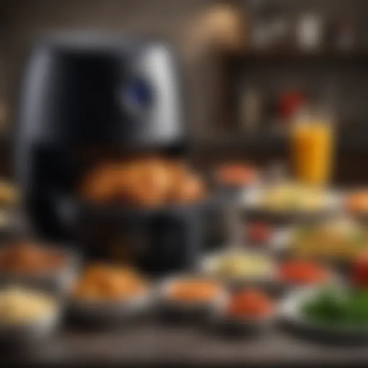 Variety of dishes made with the Shaq Air Fryer