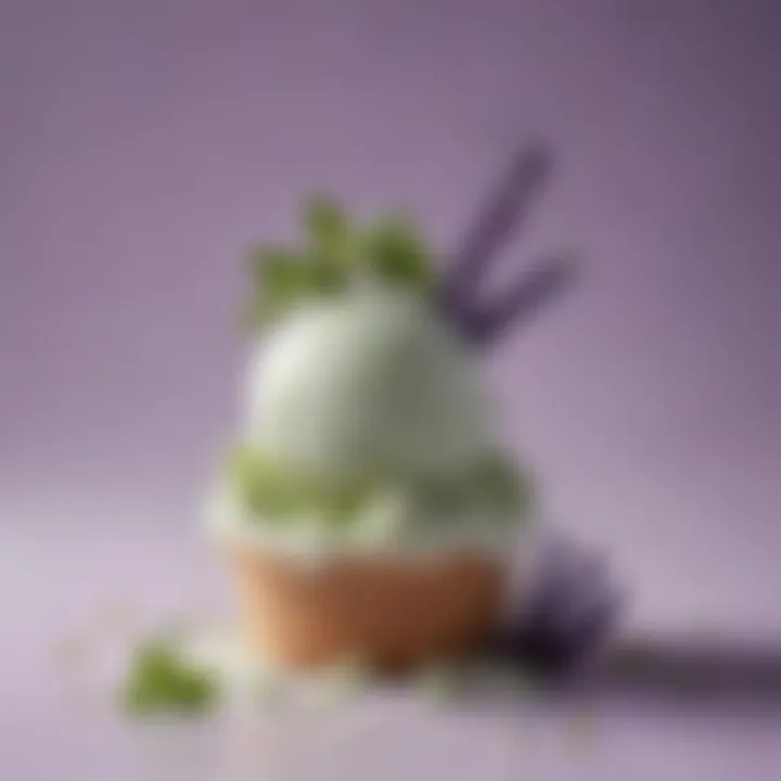 Unique ingredients like lavender and matcha in ice cream