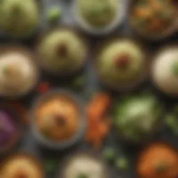 A vibrant spread showcasing various dishes accompanied by Sprouts Vegan Mayo