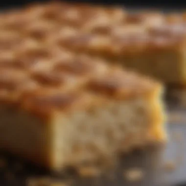 Golden-Brown Sweet Matzo Kugel A beautifully baked sweet matzo kugel showcasing a golden-brown top