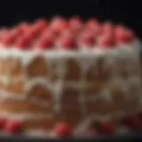 A beautifully layered cake showcasing intricate frosting techniques.
