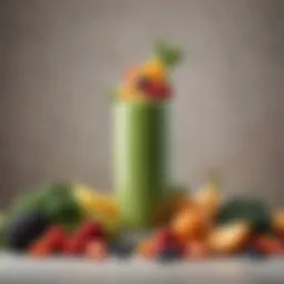 A vibrant array of fresh fruits and vegetables arranged aesthetically