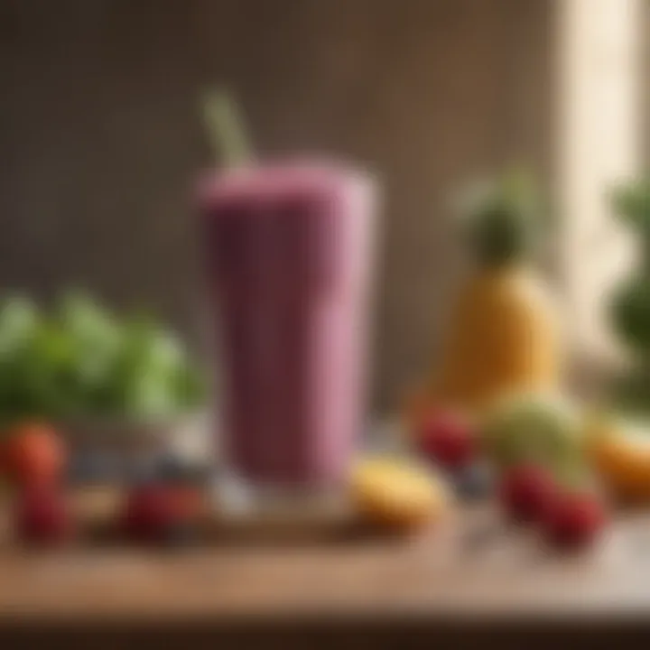 A sleek recipe book open to smoothie recipes