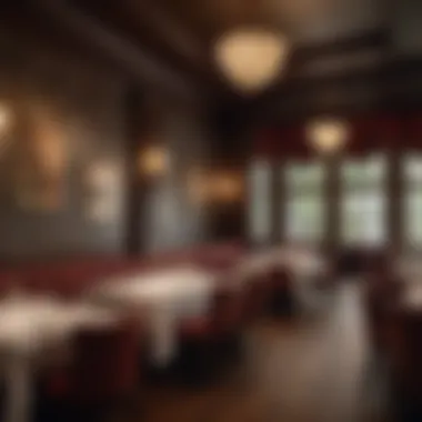 Opulent Settings for an Exceptional Dining Experience Luxurious interior of a popular steakhouse in Lexington