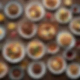 A vibrant brunch spread showcasing an array of dishes