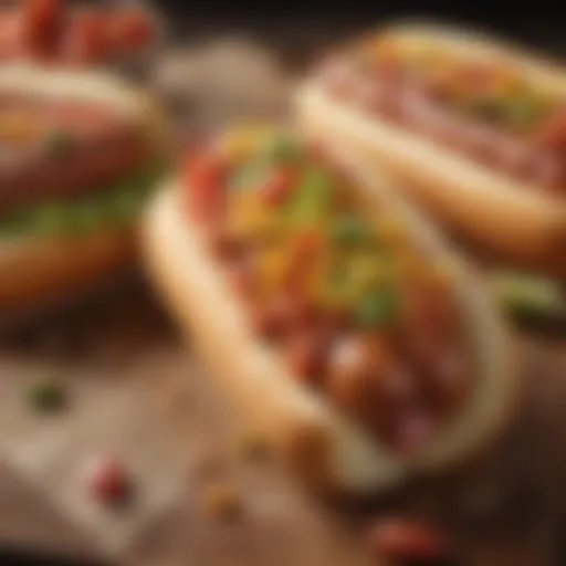 A classic Chicago hot dog with vibrant toppings