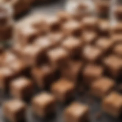 A delectable assortment of lactose-free fudge squares