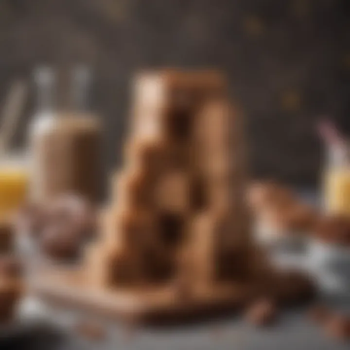 A joyful celebration featuring lactose-free fudge at a gathering