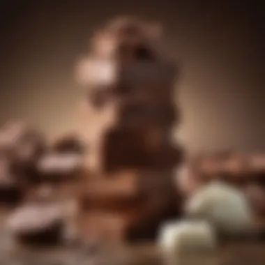 Key Ingredients for Lactose-Free Fudge Close-up of rich cocoa and dairy-free ingredients for fudge