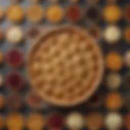 A beautifully arranged pie display showcasing various flavors