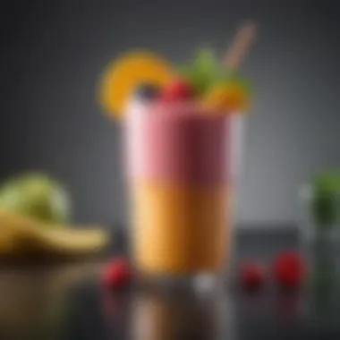 A refreshing fruit smoothie made from Vitamin C rich fruits