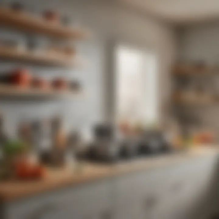 Stylish kitchen featuring Martha Stewart cookware in action.