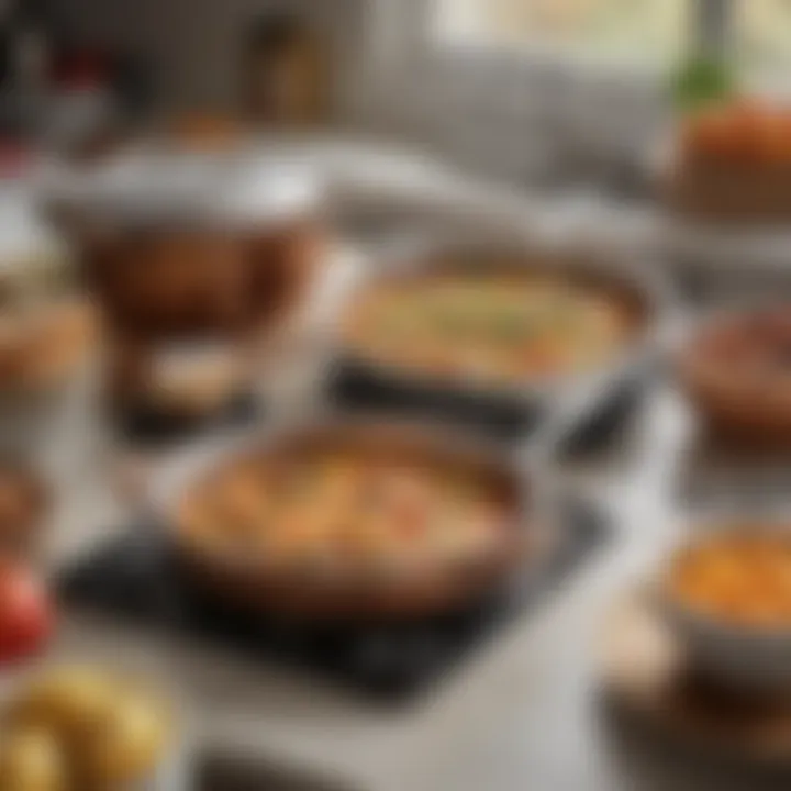 User reviews and feedback displayed with Martha Stewart cookware.