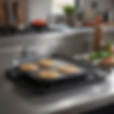 Maintaining the Quality of Your Presto Griddle Pan Close-up of the Presto Griddle Pan in a kitchen setting, emphasizing maintenance