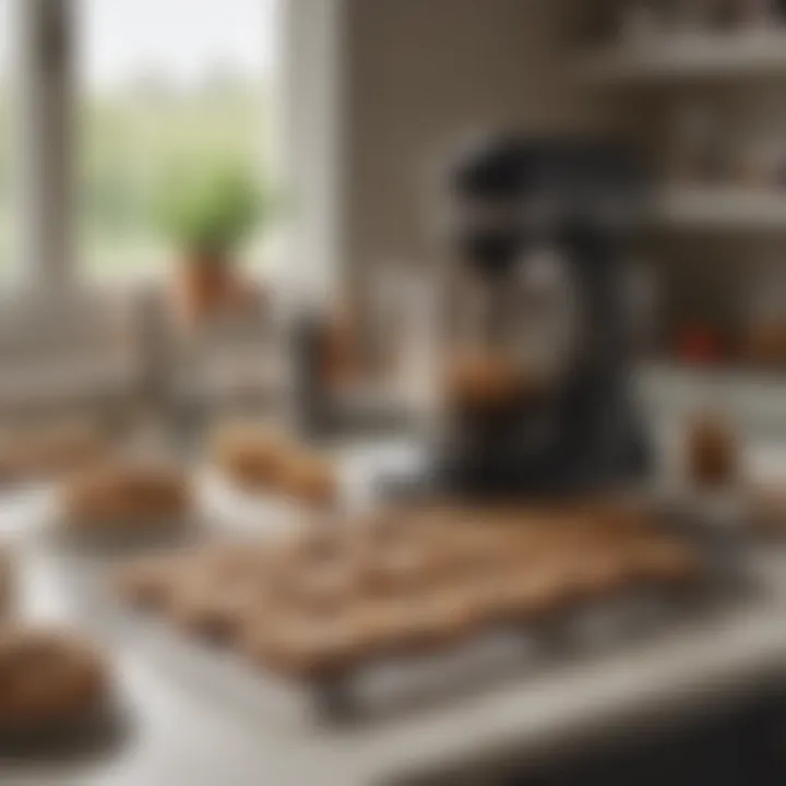 A simple kitchen setup with baking essentials