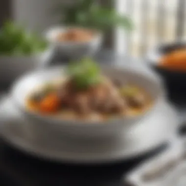 Elegant Dining Inspired by Vietnamese Flavors An elegant dining setup showcasing a dish inspired by The Slanted Door Cookbook.