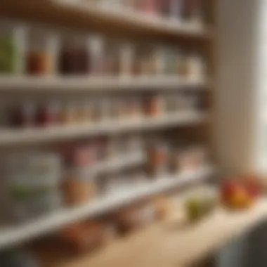 Enhanced Kitchen Organization Effective organization with food storage containers
