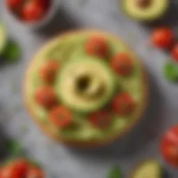 A delicious Thin Slim Zero Net Carb Bagel topped with avocado and cherry tomatoes