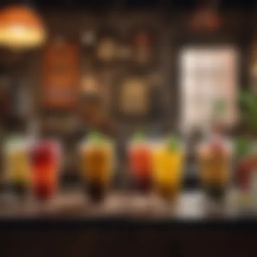 Artisan boba tea with unique flavors and vibrant colors