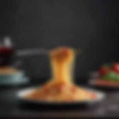 Deliciously plated spaghetti demonstrating the cooker’s effectiveness