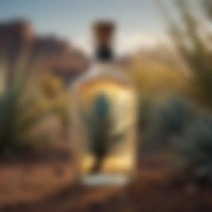 Unique tequila bottle shaped like an agave plant