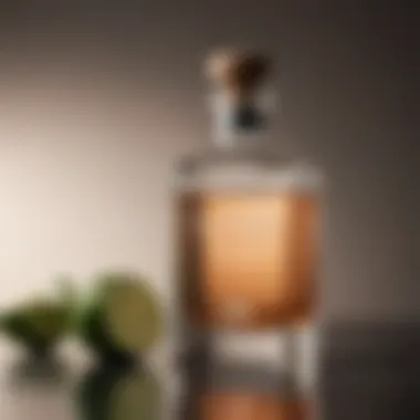 Modern minimalist tequila bottle design reflecting contemporary aesthetics