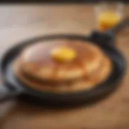 Vibrant extra large pancake griddle showcasing even heat distribution