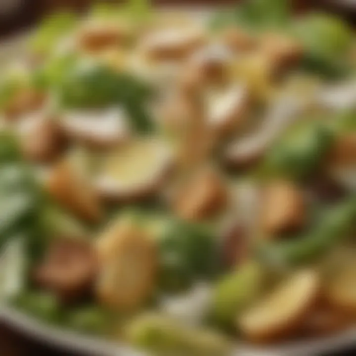 Comparison of homemade and fast food Caesar salads