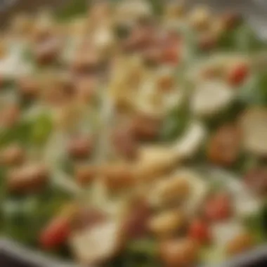 A nutritional breakdown of Caesar salad components