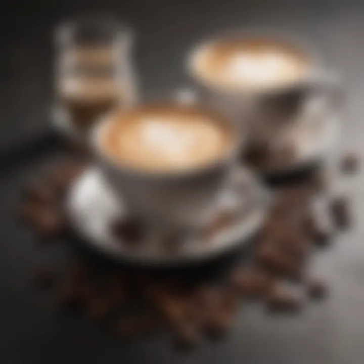 Contrasting flavor profiles of cappuccino and espresso
