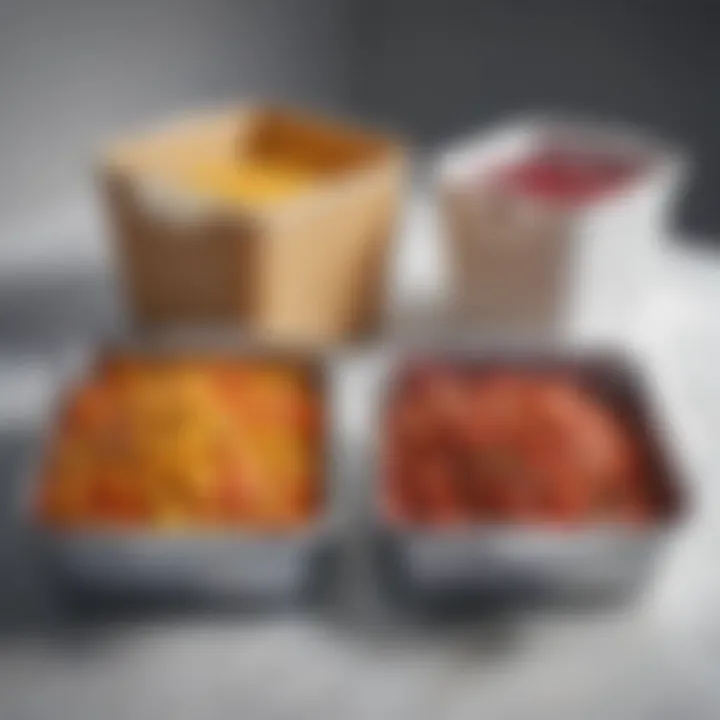 Visual comparison of food freshness with and without proper storage