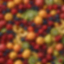 Vibrant assortment of fruits known for anxiety relief benefits, showcasing their natural appeal.