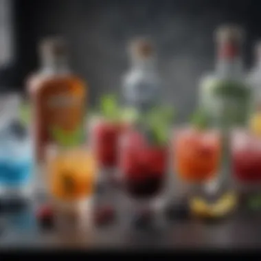 An assortment of garnishes and mixers that complement Svedka cocktails, enhancing the flavor profile.