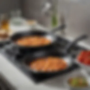 Comparative Analysis of Non-Stick Pans Comparative analysis of non-stick pans in a modern kitchen