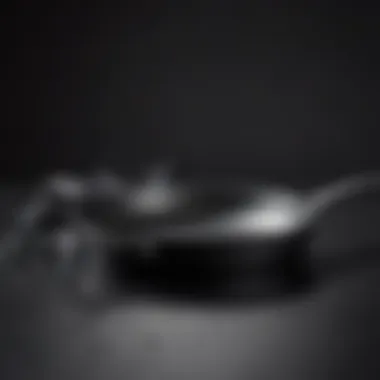 Close-up view of Gordon Ramsay's non-stick pan showcasing its sleek surface