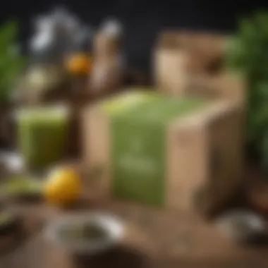 Modern Green Tea Subscription Box A modern subscription box filled with assorted green tea products and accessories.