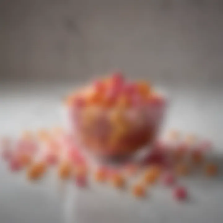 Health-conscious ingredients paired with Lucas Powder Candy, reflecting modern dietary considerations.
