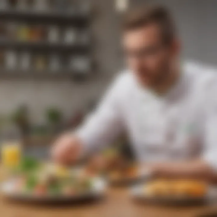 Person enjoying a meal enhanced with HelloFresh Extras