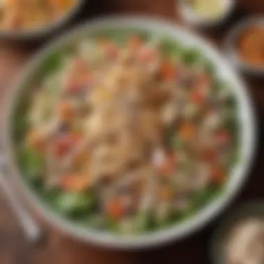 Enticing Chicken Salad Featuring Hidden Valley Spicy Ranch An enticing spicy ranch chicken salad served in a bowl