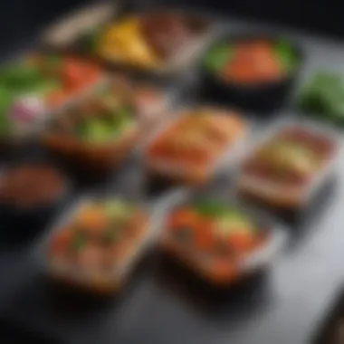 Meal Prep of Iron-Rich Vegetarian Dishes A cozy meal prep setup with containers filled with iron-rich vegetarian dishes
