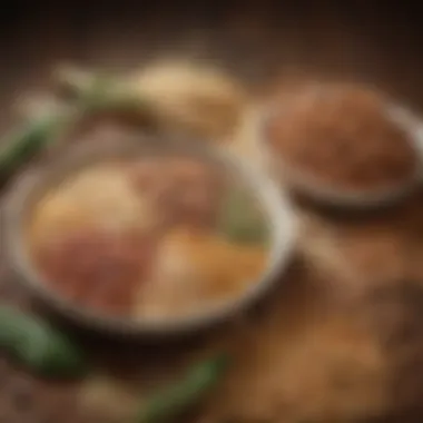 Whole Grains and Legumes: Digestive Allies A vibrant plate featuring whole grains and legumes