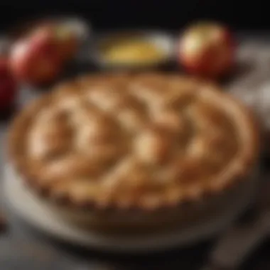 The Art of Baking the Perfect Apple Pie A perfectly baked apple pie with a golden crust