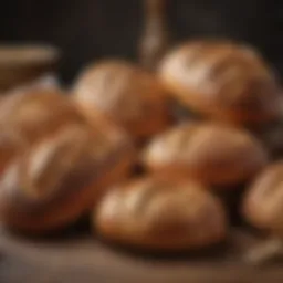 A variety of bread types showcasing crusty loaves.