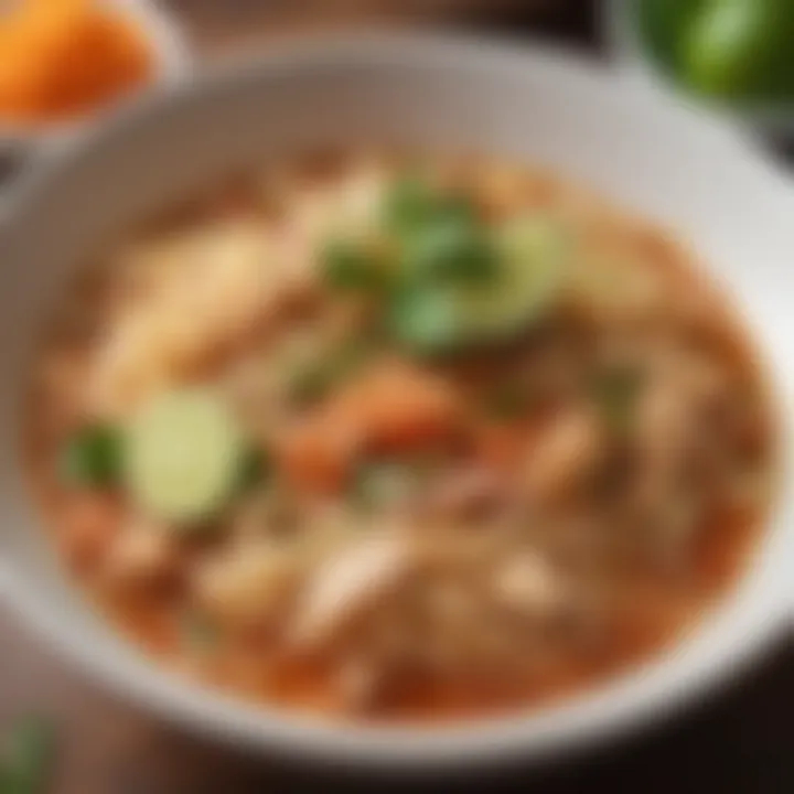 A delicious bowl of Sopa de Fideo served with lime and cilantro