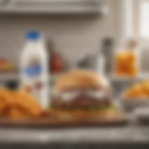 Fresh ingredients for White Castle-style burgers laid out on a countertop.