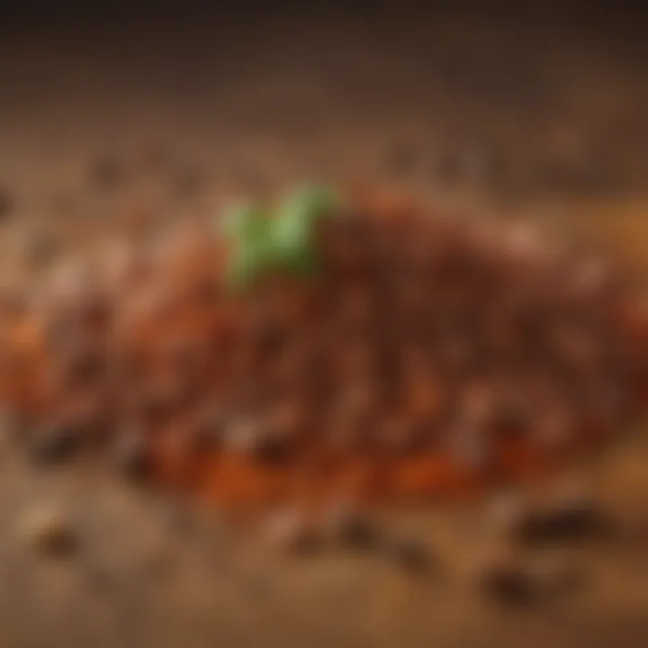 A close-up of spices that enhance the flavor of Impossible Chili