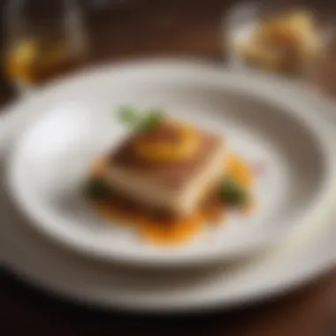 Creative Culinary Presentation A beautifully plated dish showcasing a creative culinary presentation.
