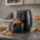 Sleek design of the Insignia Air Fryer on a kitchen countertop